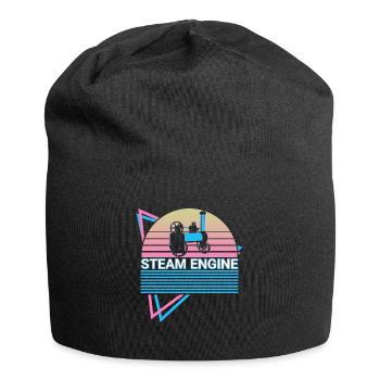 Dampflokomotive Retro - Jersey-Beanie - Schwarz - Vorne