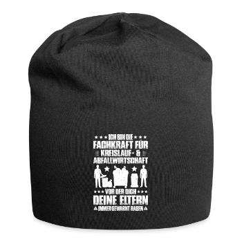 Fachkraft für Kreislauf- und Abfallwirtschaft - Jersey-Beanie - Schwarz - Vorne