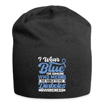 Diabetes cure diabetes month adolescent diabet - Jersey Beanie - black - Front