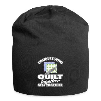 Quilting Pair - Jersey Beanie - black - Front