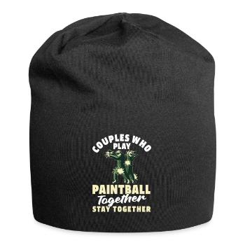 Paintball Couple - Bonnet en jersey - noir - Devant