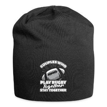 Rugby Pair - Jersey Beanie - black - Front