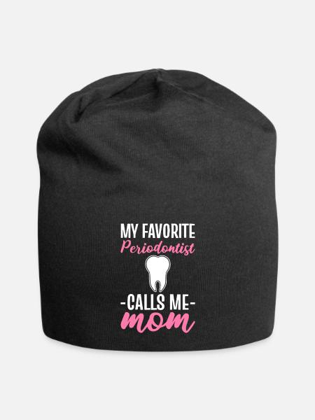 dentist, dentist, doctor, dentist, dentist - Jersey Beanie - black