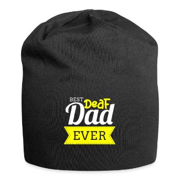 Deaf pride, hearing, disabled, deafness - Jersey Beanie - black - Front