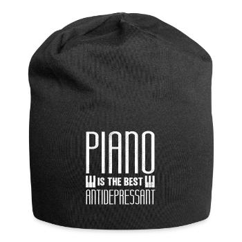 Pianiste, professeur de piano, pianiste, - Bonnet en jersey - noir - Devant
