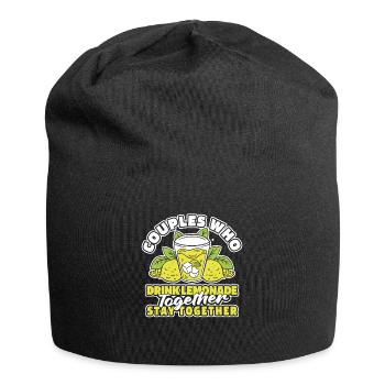 Limonade Paar - Jersey-Beanie - Schwarz - Vorne