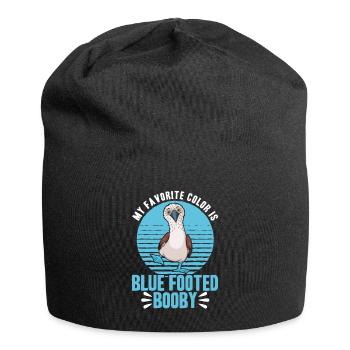 Blaufußtölpel Seevogel Tölpel Geschenk - Jersey-Beanie - Schwarz - Vorne