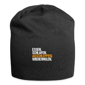 Abschlepper Abschleppdienst Tow Truck Driver - Jersey-Beanie - Schwarz - Vorne