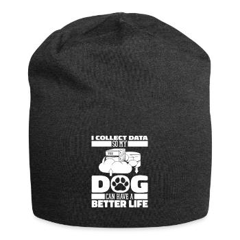 Chien analyste de données en science des données - Bonnet en jersey - charbon - Devant