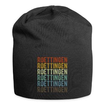 Roettingen City Retro Vintage - Jersey Beanie - black - Front
