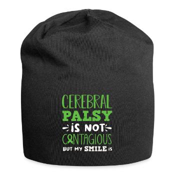 Hebral palsy, cerebral palsy consciousness - Jersey Beanie - black - Front