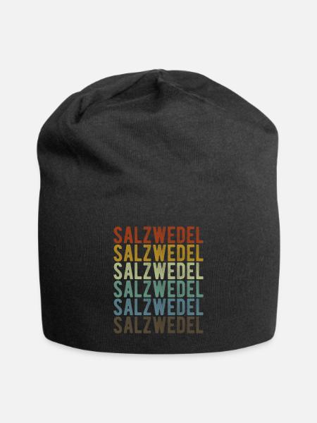 Salzwedel Stadt Retro Vintage - Jersey-Beanie - Schwarz