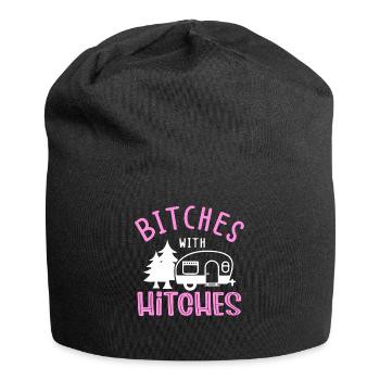 Motorhome Camping - Jersey Beanie - black - Front