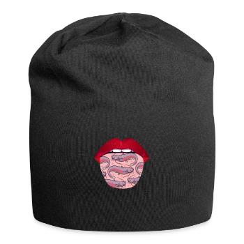 Wels Lippen - Jersey-Beanie - Schwarz - Vorne
