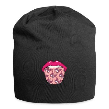 Butterfly tongue - Jersey Beanie - black - Front