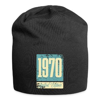 1970 Geboren Geburtstag Geburtsjahr - Jersey-Beanie - Schwarz - Vorne