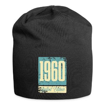 1960 Anniversaire de naissance Année de naissance - Bonnet en jersey - noir - Devant
