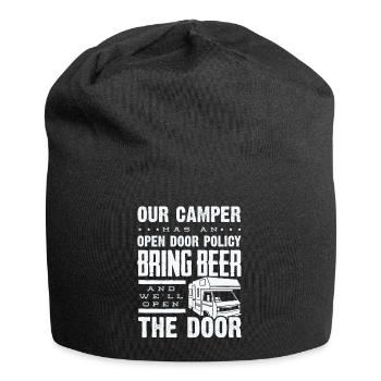 Wohnmobil, Wohnmobil, Wohnmobilcamping - Jersey-Beanie - Schwarz - Vorne