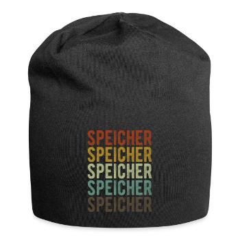 Speicher Stadt Retro Vintage - Jersey Beanie - black - Front