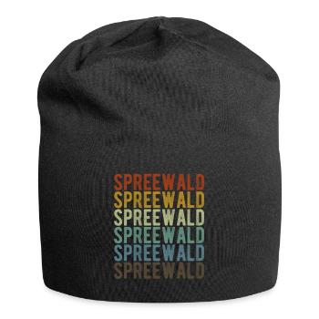 Spreewald Stadt Retro Vintage - Jersey-Beanie - Schwarz - Vorne