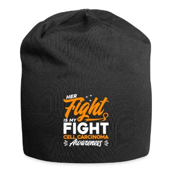 Cell carcinoma Surviving cell carcinoma support - Jersey Beanie - black - Front
