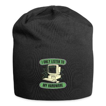 Entwickler Coder Programmierer Hardware - Jersey-Beanie - Schwarz - Vorne