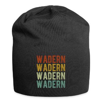Wadern Stadt Retro Vintage - Jersey-Beanie - Schwarz - Vorne