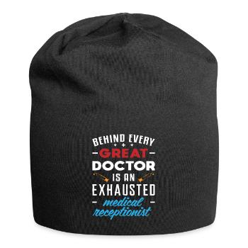 Medical receptionist - Jersey Beanie - black - Front