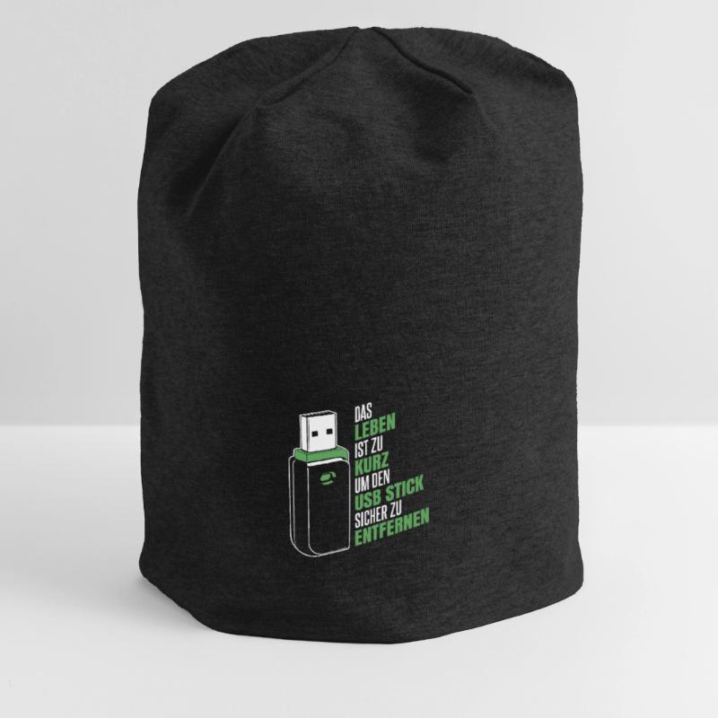 Entwickler Coder Programmierer USB Jersey-Beanie