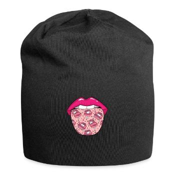 Sheep tongue - Jersey Beanie - black - Front