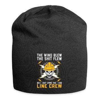 Funny High Voltage Electrician Saying Electrics - Jersey Beanie - black - Front