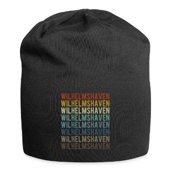 Wilhelmshaven City Retro Vintage - Jersey Beanie - black - Front