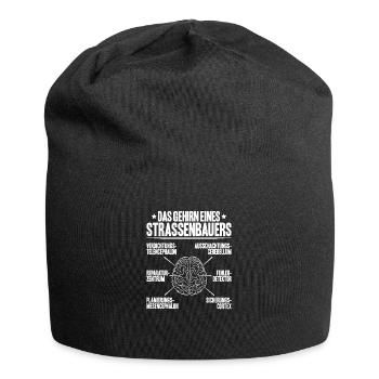 Straßenbauer Asphaltbauer Straßenbau - Jersey-Beanie - Schwarz - Vorne