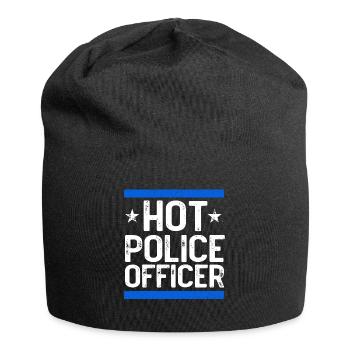 Costume de policier - Bonnet en jersey - noir - Devant