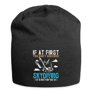 Skydiving, Skydiving - Jersey Beanie - black - Front