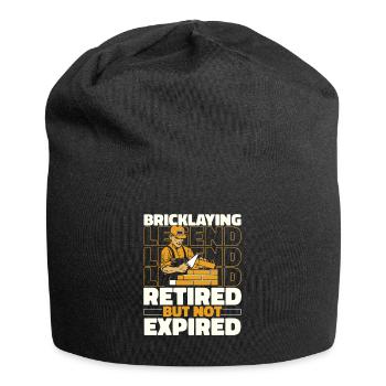 Briqueteur à la retraite - Bonnet en jersey - noir - Devant