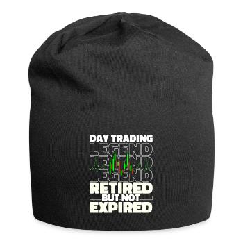 Day Trading Day Trader à la retraite - Bonnet en jersey - noir - Devant