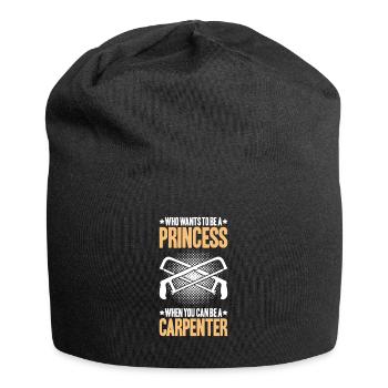 Zimmerer Zimmermann Zimmerei Carpenter Carpentry - Jersey-Beanie - Schwarz - Vorne
