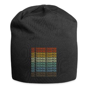 Meister im Axtwerfen Axtwerfen Beile Werfen - Jersey-Beanie - Schwarz - Vorne