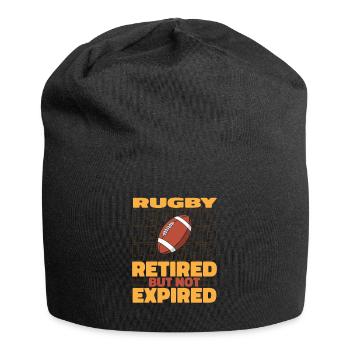 Rugby Im Ruhestand - Jersey-Beanie - Schwarz - Vorne