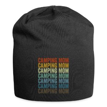 Camping Mom Camping Mom Rv Camper Frauen Camping - Jersey-Beanie - Schwarz - Vorne