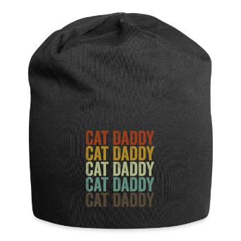 Cat Daddy Father's Day Cat - Jersey Beanie - black - Front