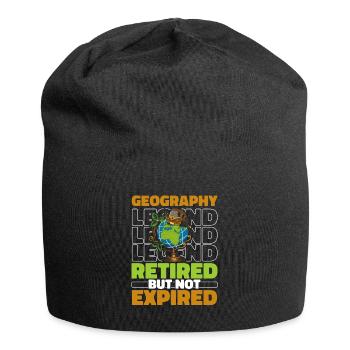 Geography Retired geographer - Jersey Beanie - black - Front