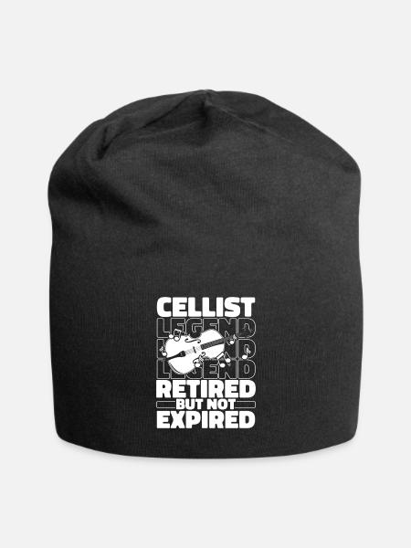 Cello Cellist Im Ruhestand - Jersey-Beanie - Schwarz