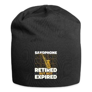 Saxophone Saxophone Retraité - Bonnet en jersey - noir - Devant