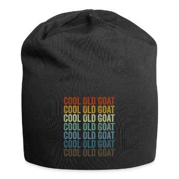 Cool vieille chèvre drôle de chèvre - Bonnet en jersey - noir - Devant