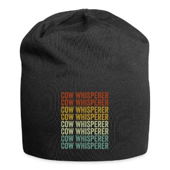 Cow Whisperer Cow Breeder & Rancher Funny Ranchers - Jersey Beanie - black - Front