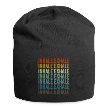 Yoga Meditation Inhale Exhale - Jersey Beanie - black - Front
