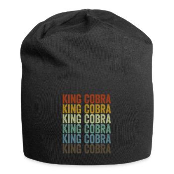 King Cobra Vintage Snake - Jersey Beanie - black - Front