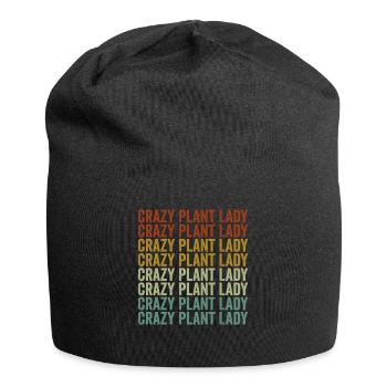 Crazy Plant Lady Plant lover Planet Girl G - Jersey Beanie - black - Front